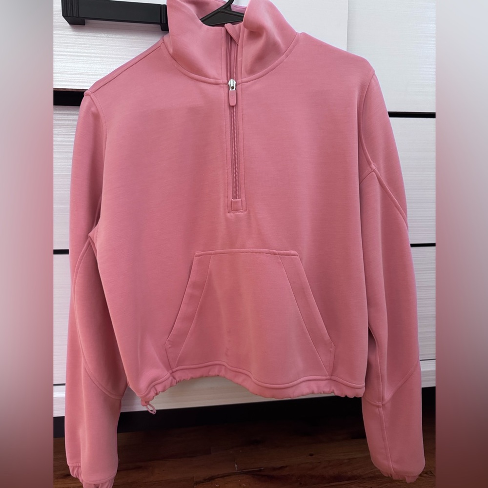 lululemon Softstreme Half Zip Hoodie – Pink Tide (Size 6)